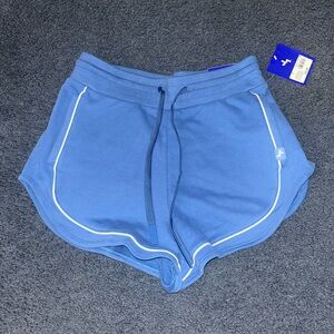 JoyLab Blue Athletic Shorts with Dolphin Hem